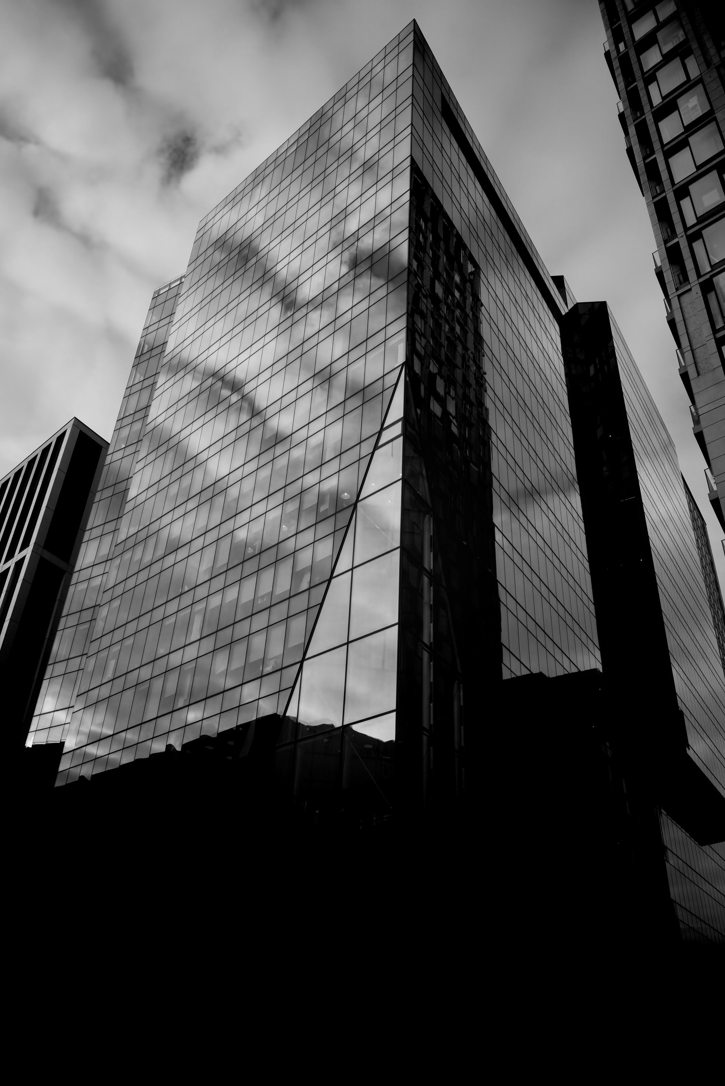 Glass building reflections London