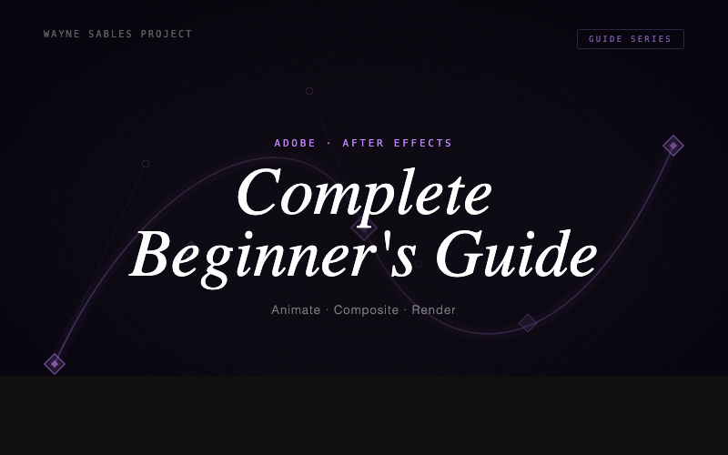 Beginners guide to After Effects