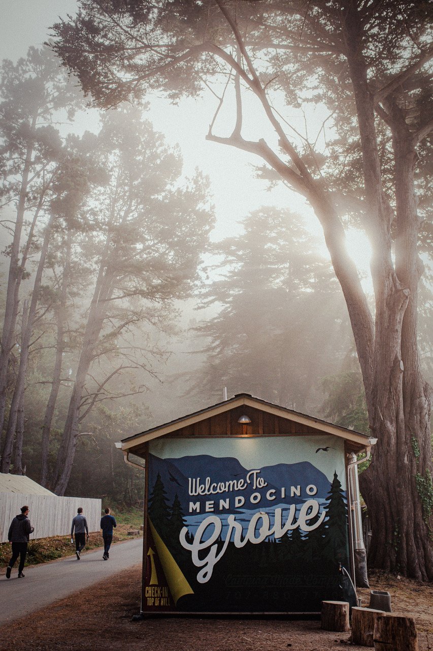  Mendocino Grove welcome sign 