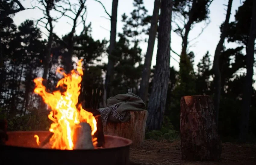 Mendocino Grove Glamping Campfire