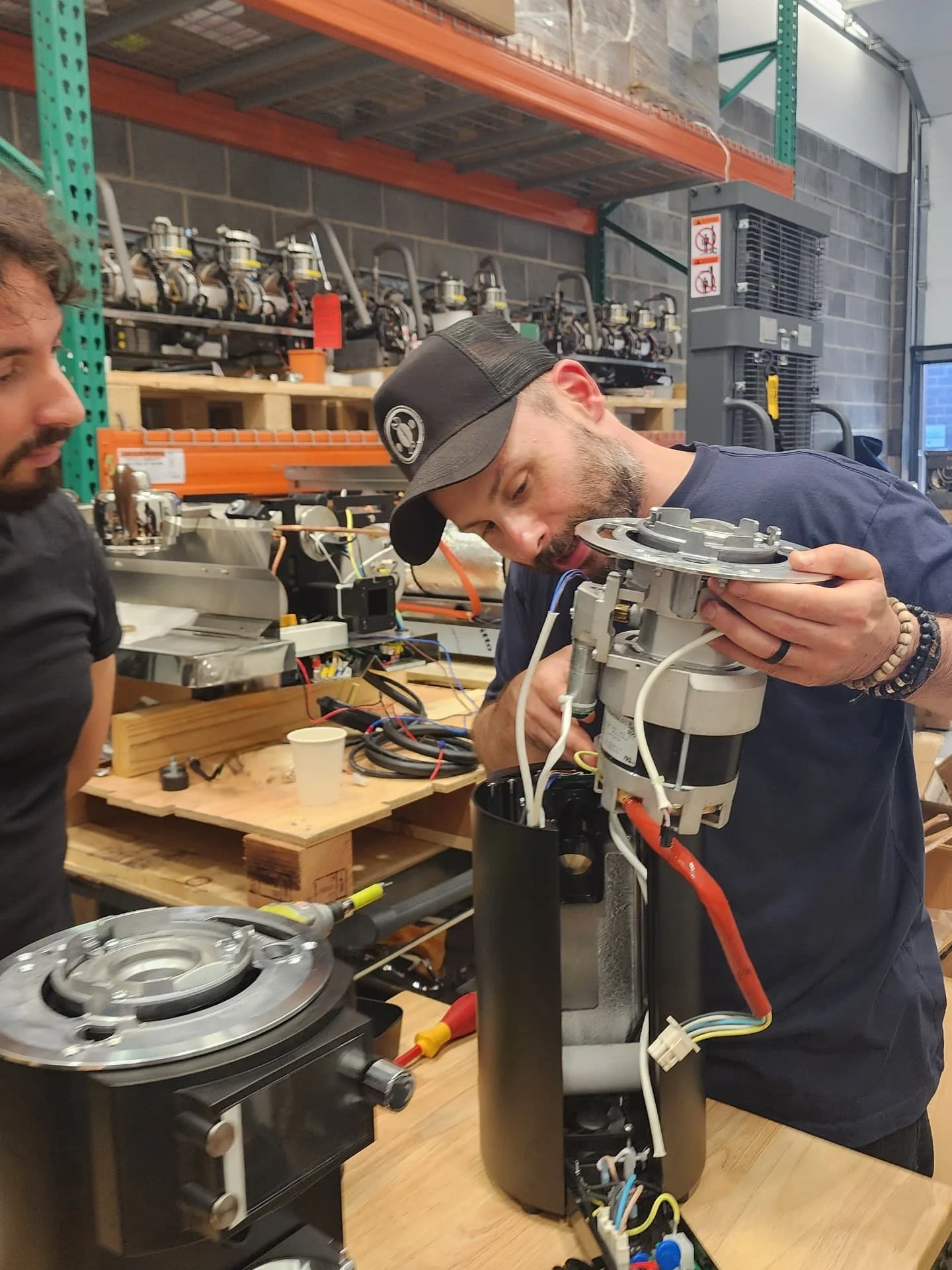 We're extremely fortunate to have access to the latest and greatest in coffee equipment via our customization services. Our lead technician, Will, utilizes his 20+ years of coffee tech experience to carefully break down these new machines, sometimes 