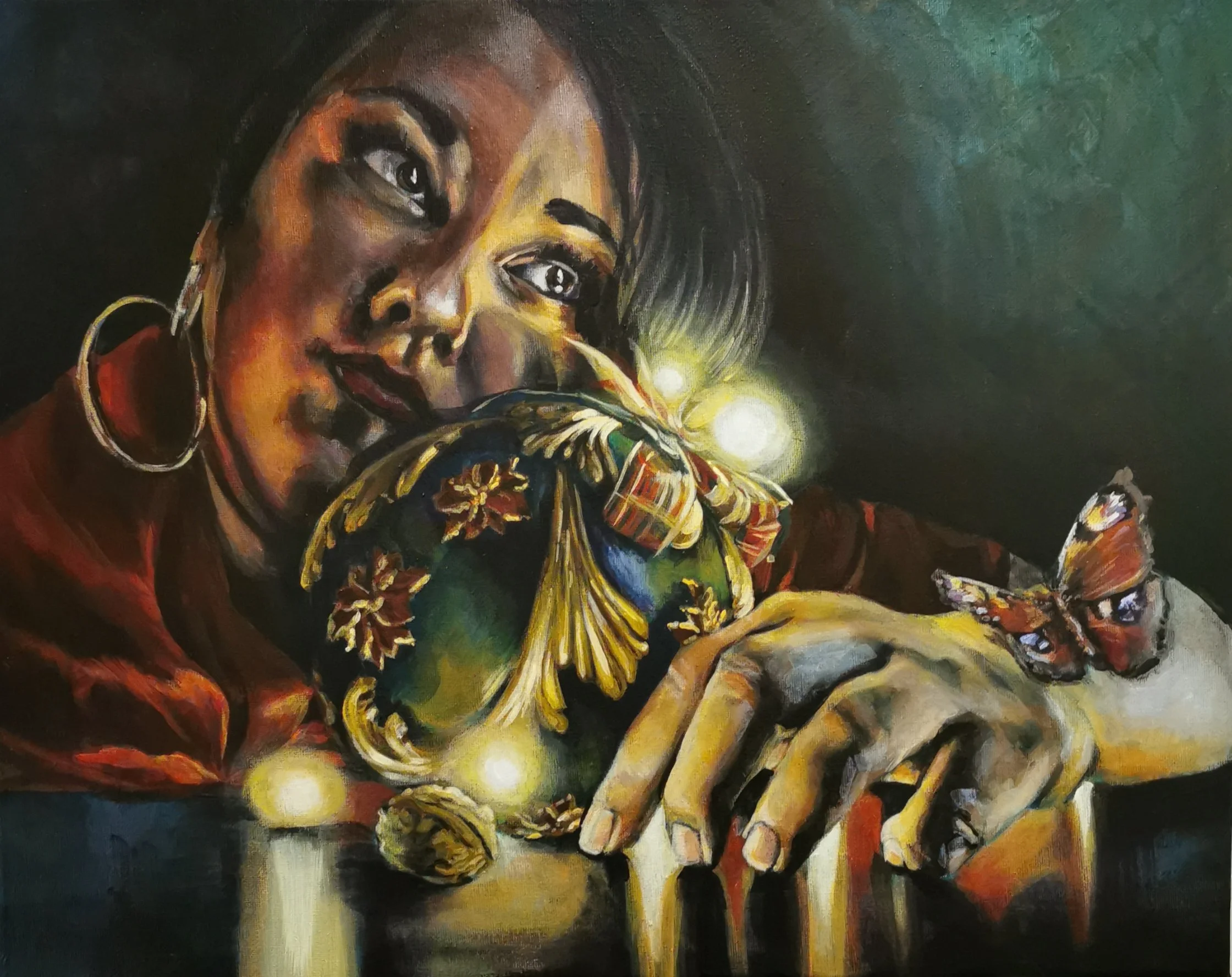 Acryl Selbstportrait