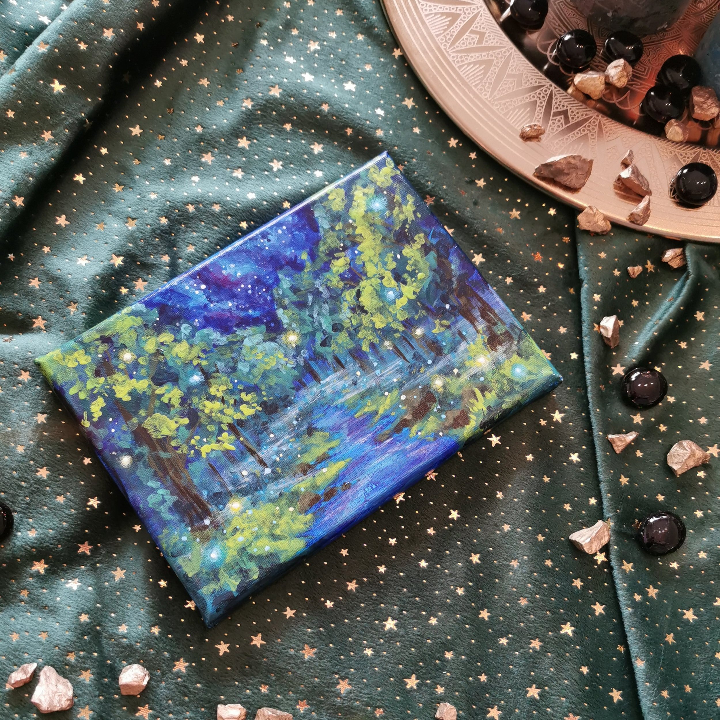 Landschaft bei Nacht