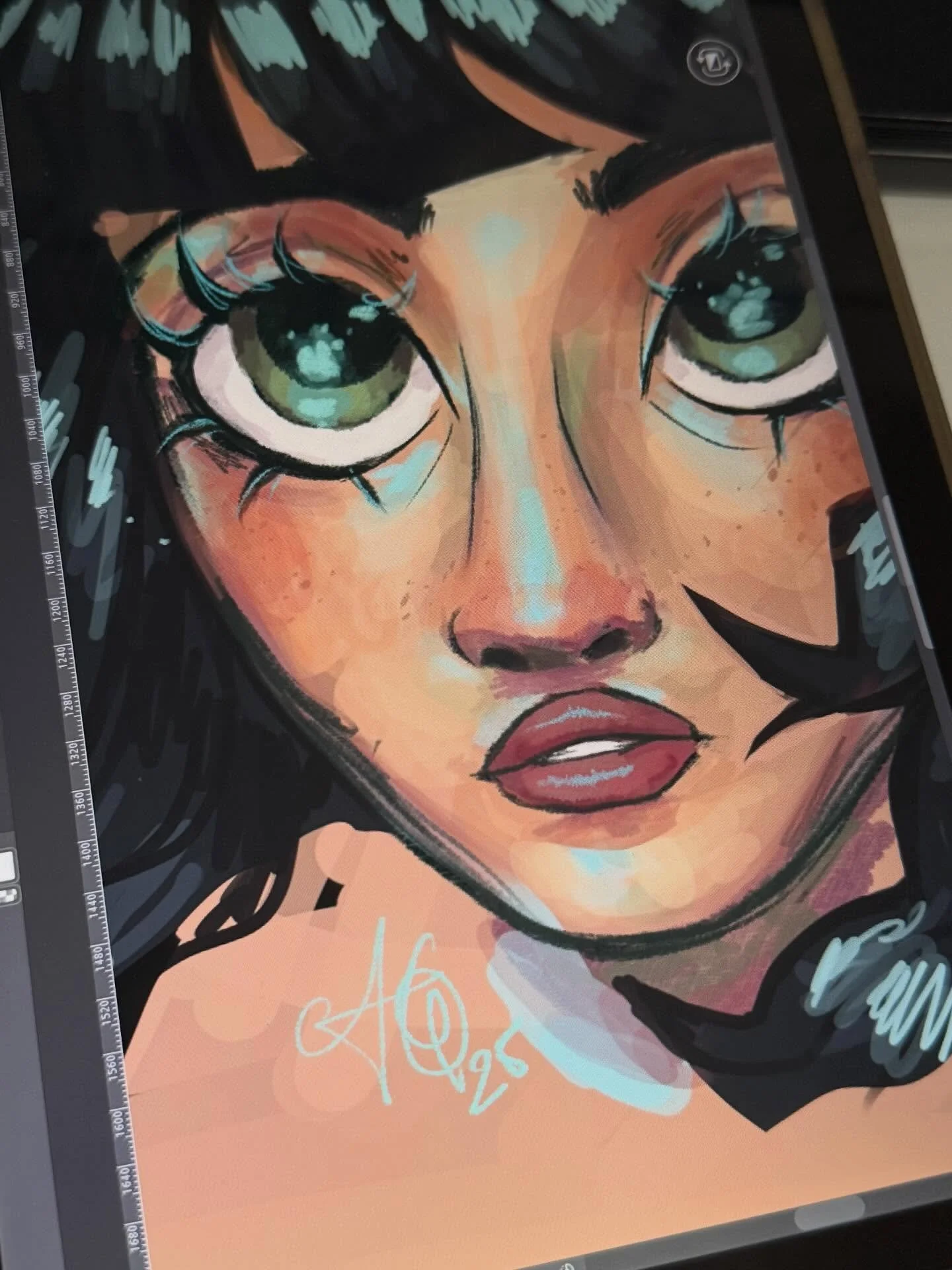 i think it&rsquo;s really funny to see how looking at superhero comic books more often have influenced me to render more 🧍🏽&zwj;♀️also i just finished college&hellip;?

been drawing rachel since i was like 13. that&rsquo;s my daughter right there. 