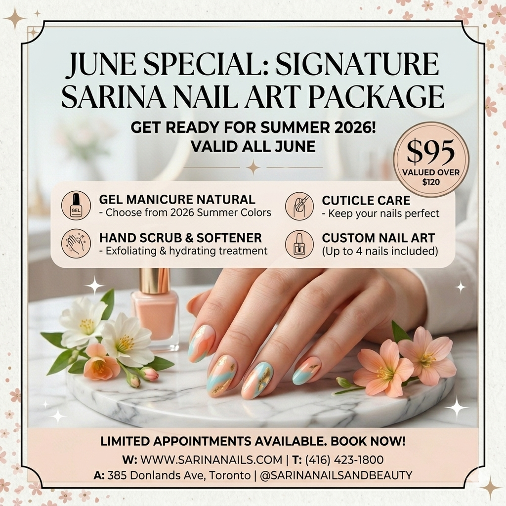 June special, Manicure package (soft gel)