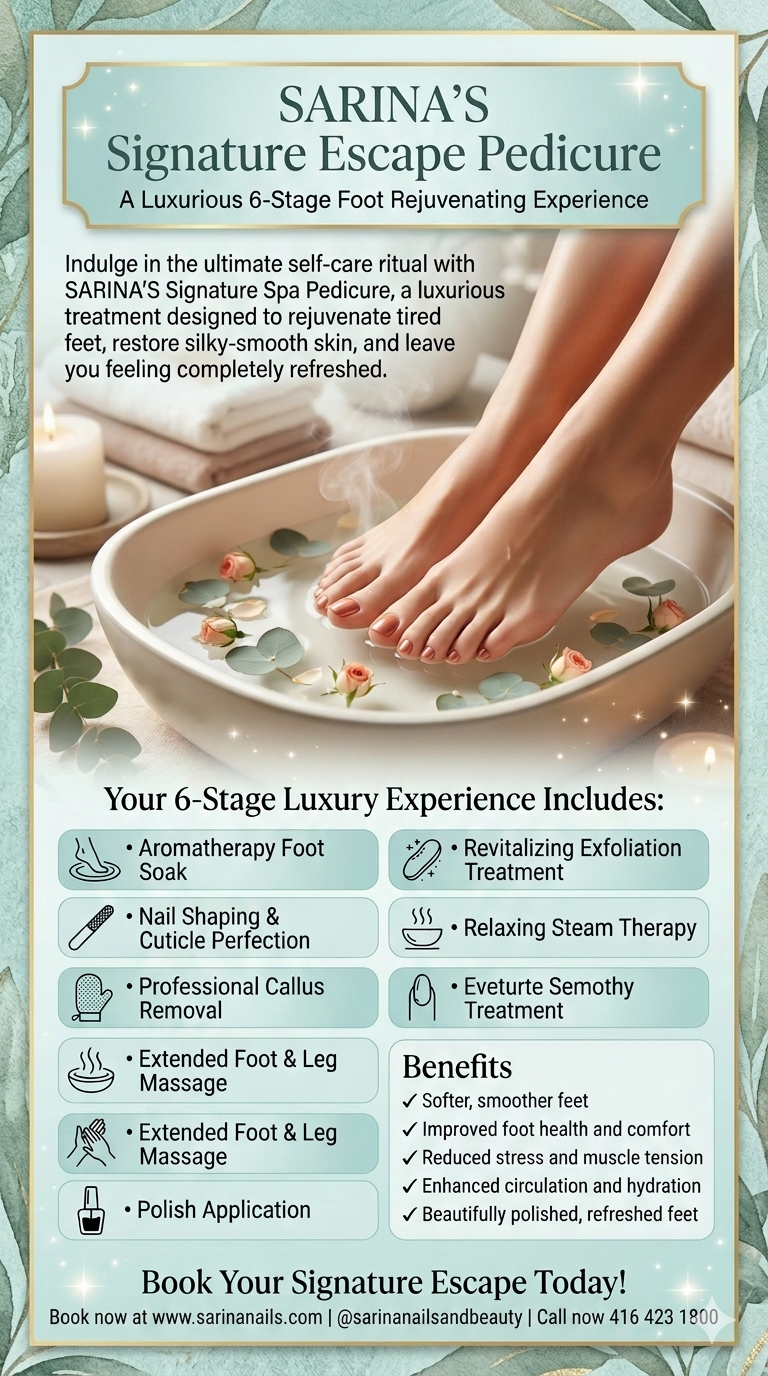 Promotions Signature Pedicure luxurious 6 step self-care