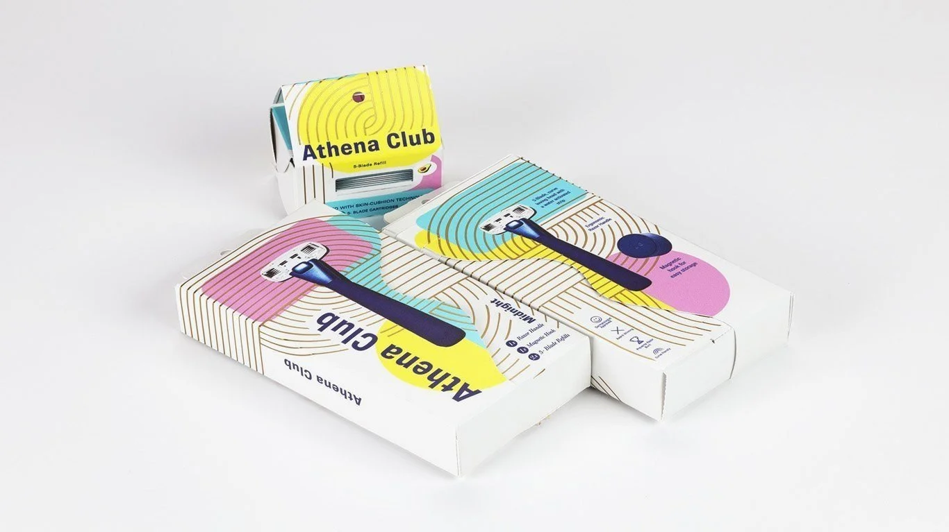 Package Design- Athena Shaving Kit