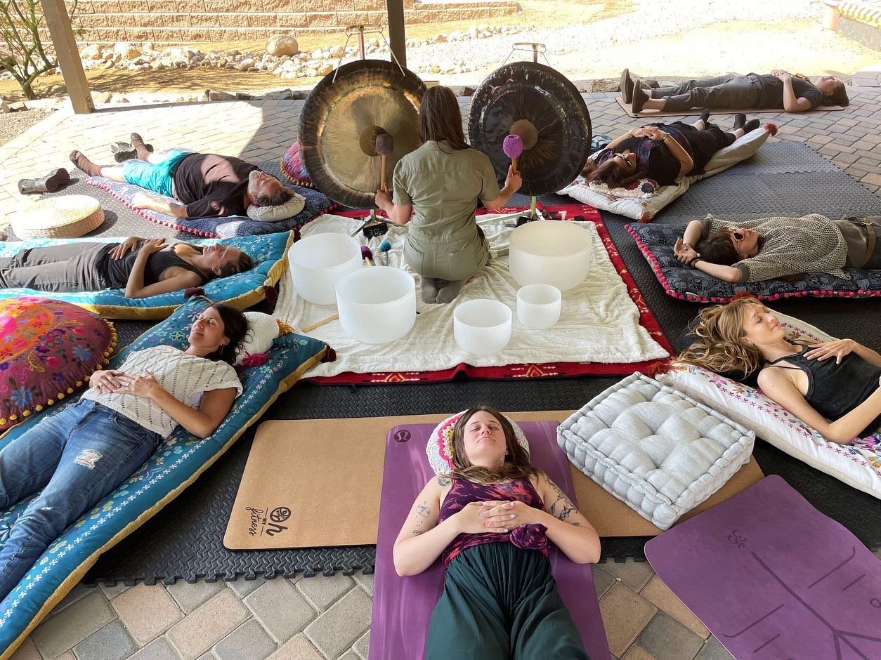 COMMUNITY. So grateful for connections built through my @nestharmreduction team and our Psychedelic Sunday gatherings at the ranch. For any providers in the psychedelic space, come join us and let&rsquo;s recharge together 🤍
