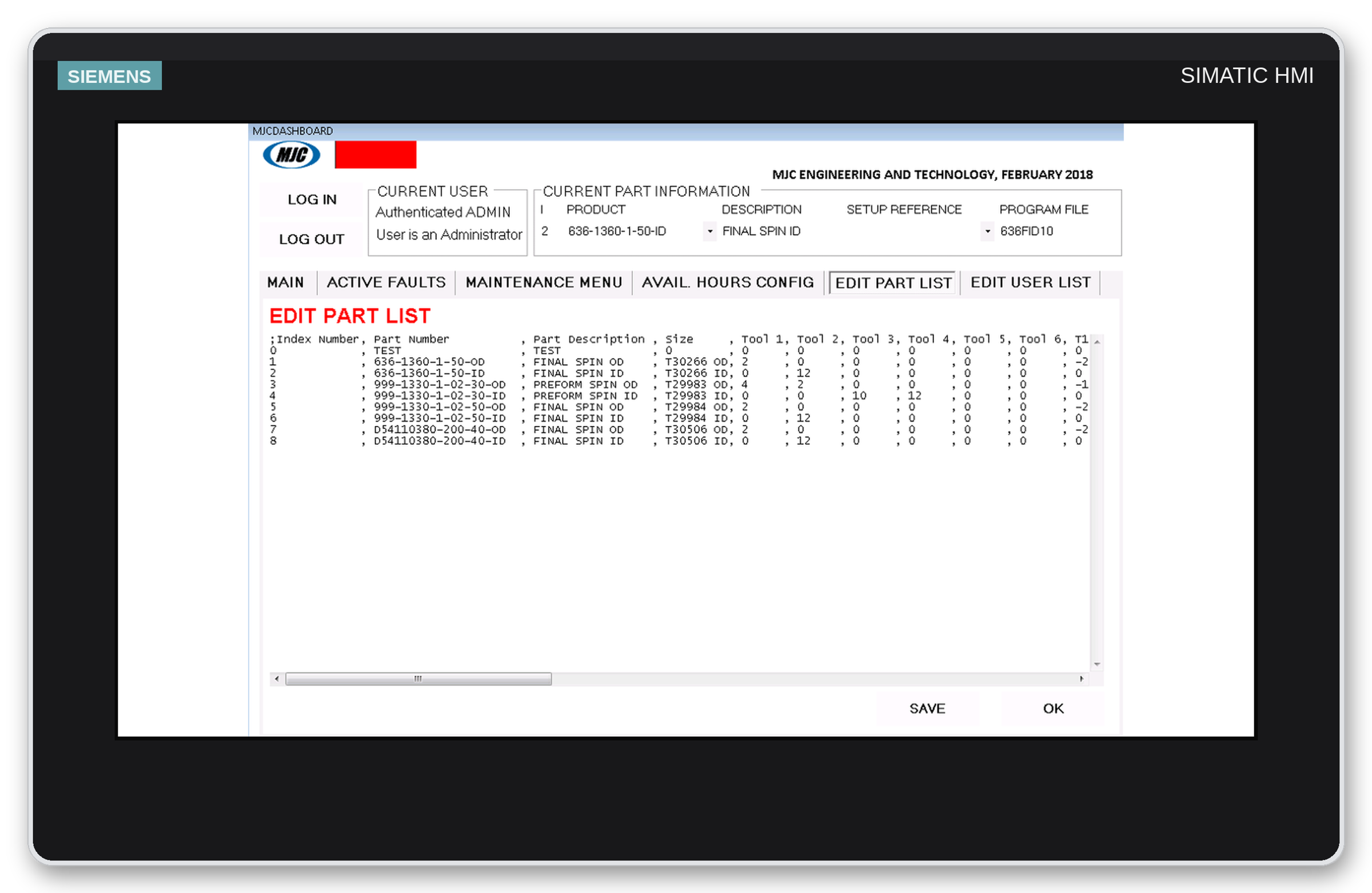 MJC Dashboard
