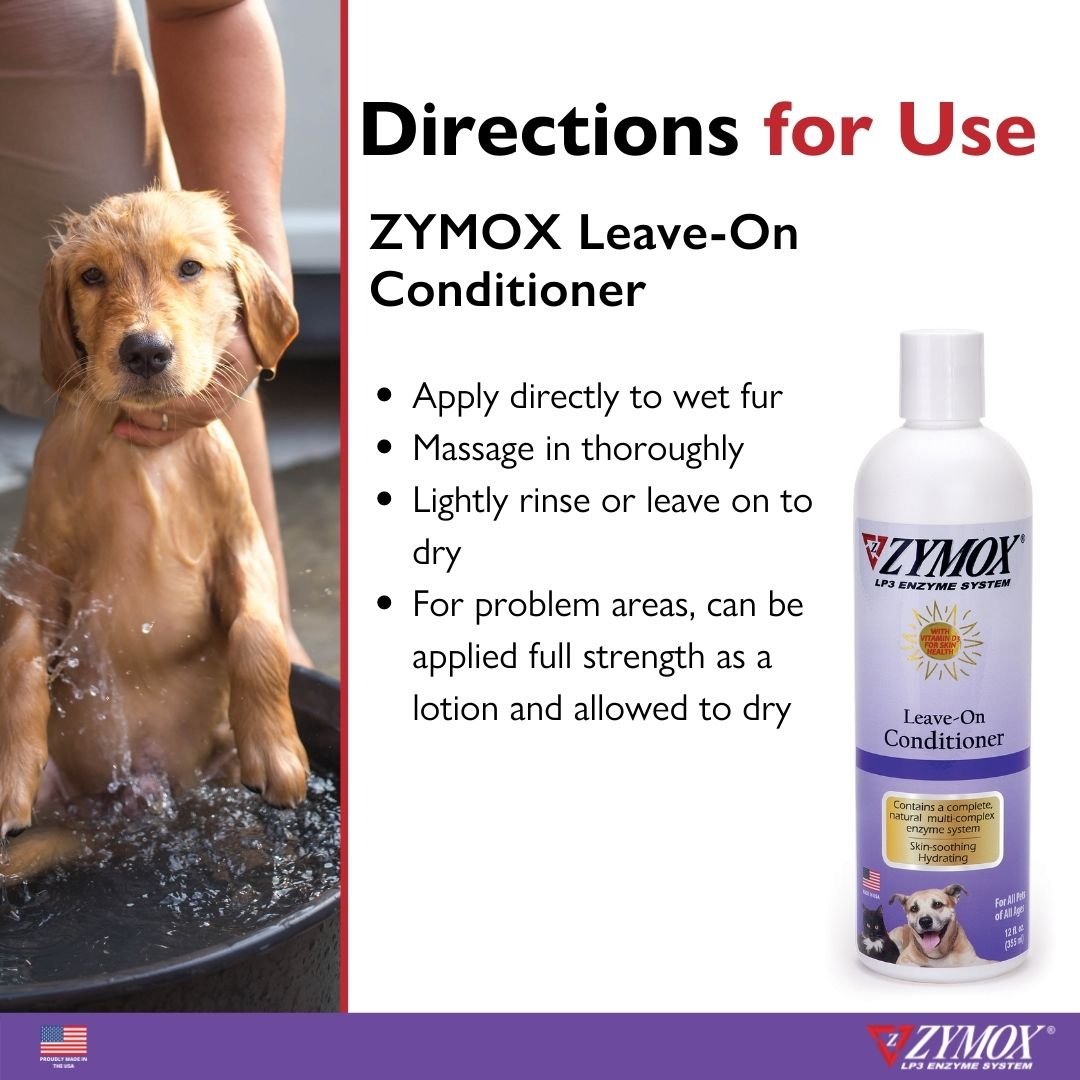 zymox leave-on conditioner directions