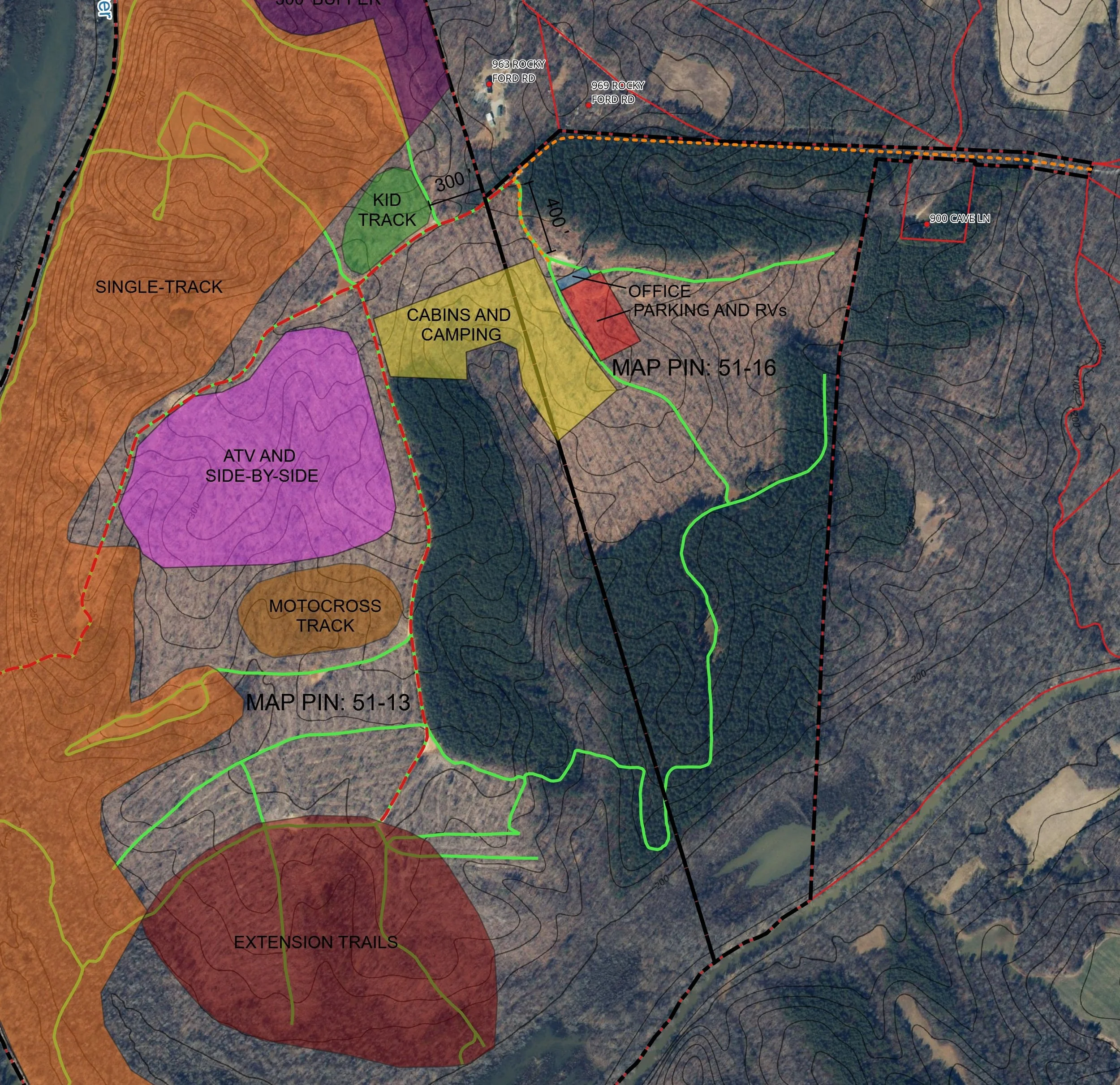 Conceptual Site Plan for Motorsports Park