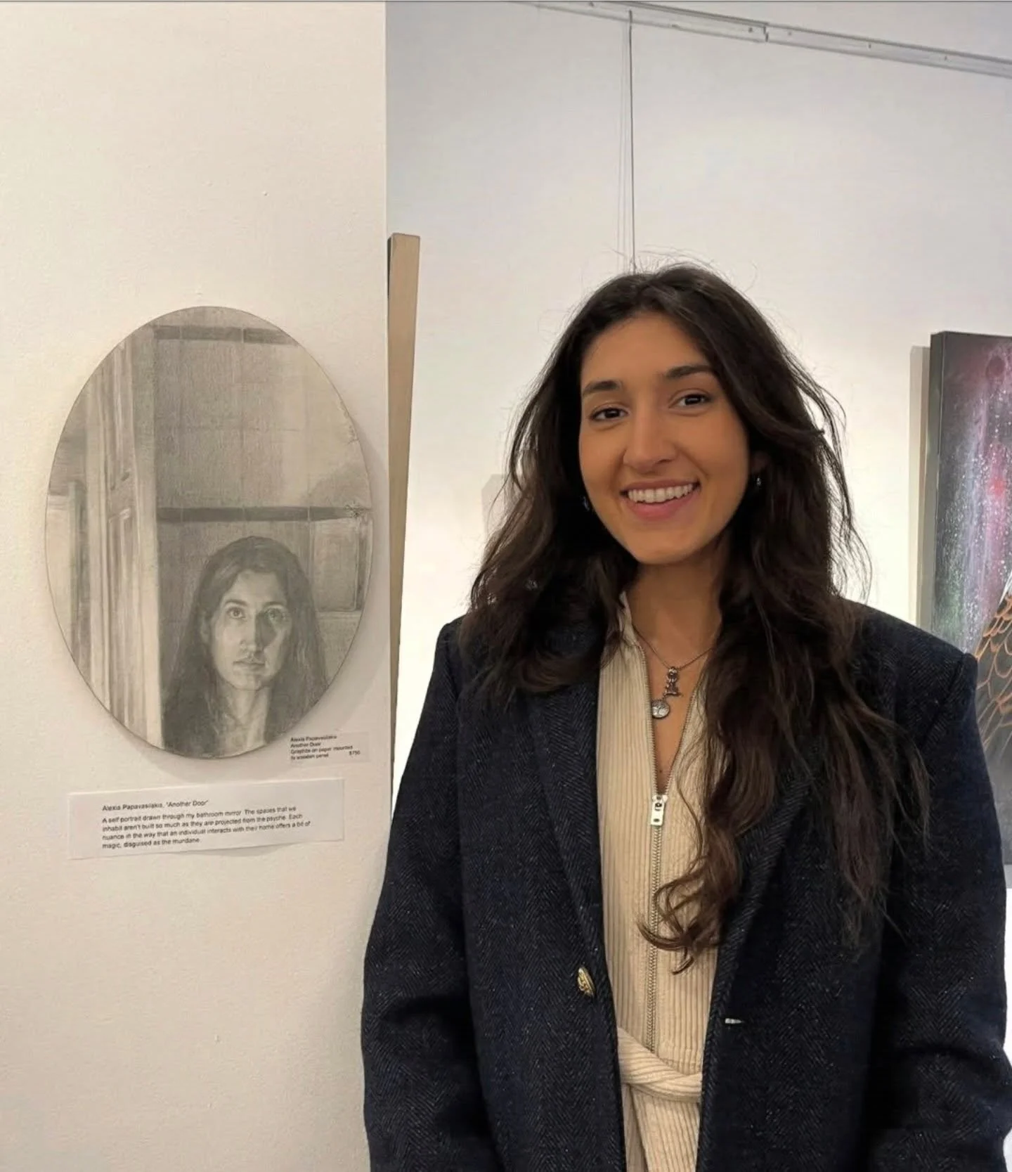 One day left to see my drawing, "Another Door" at the Mamaroneck Artists Guild!! And there is a snow storm this weekend, so catch it before that happens ;)