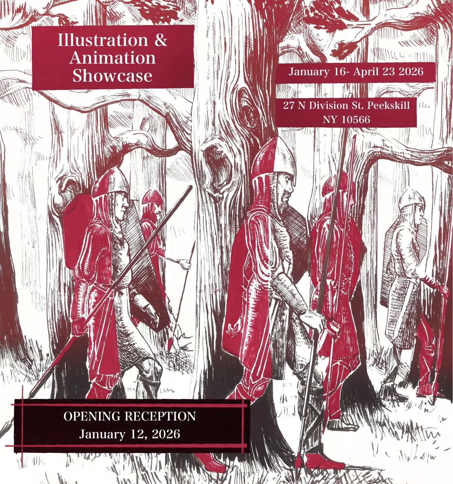New exhibition opening this Thursday💥
 A selection of illustrations that I have done while studying with @david_abrevaya are on display alongside my incredibly talented classmates! Animations done by @ejart 's past students are also on display. You 