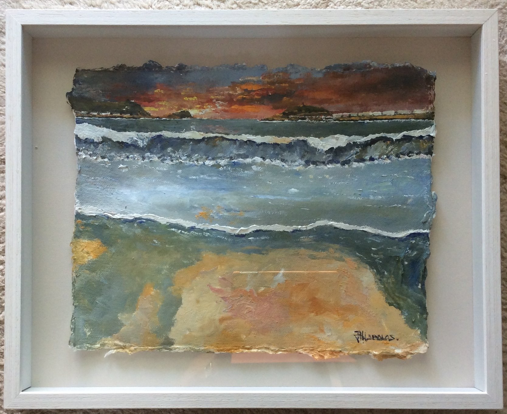 Jose Manuel Ábalos - Septiembre al anochecer - Oleo sobre papel fibra - 50x40cm