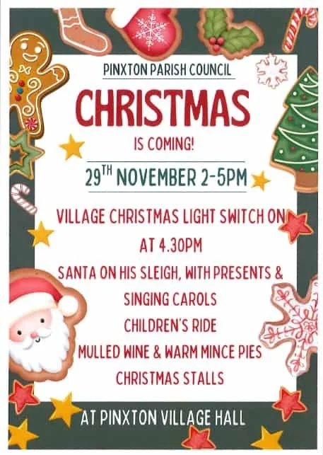 Pinxton Village Christmas Lights Switch On