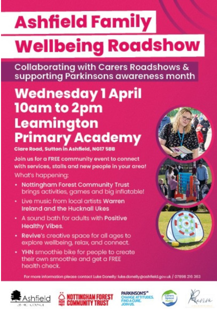 Ashfield Family Wellbeing Roadshow