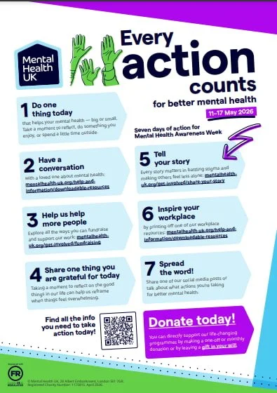 Mental Health Awareness Week 11-17 May 2026