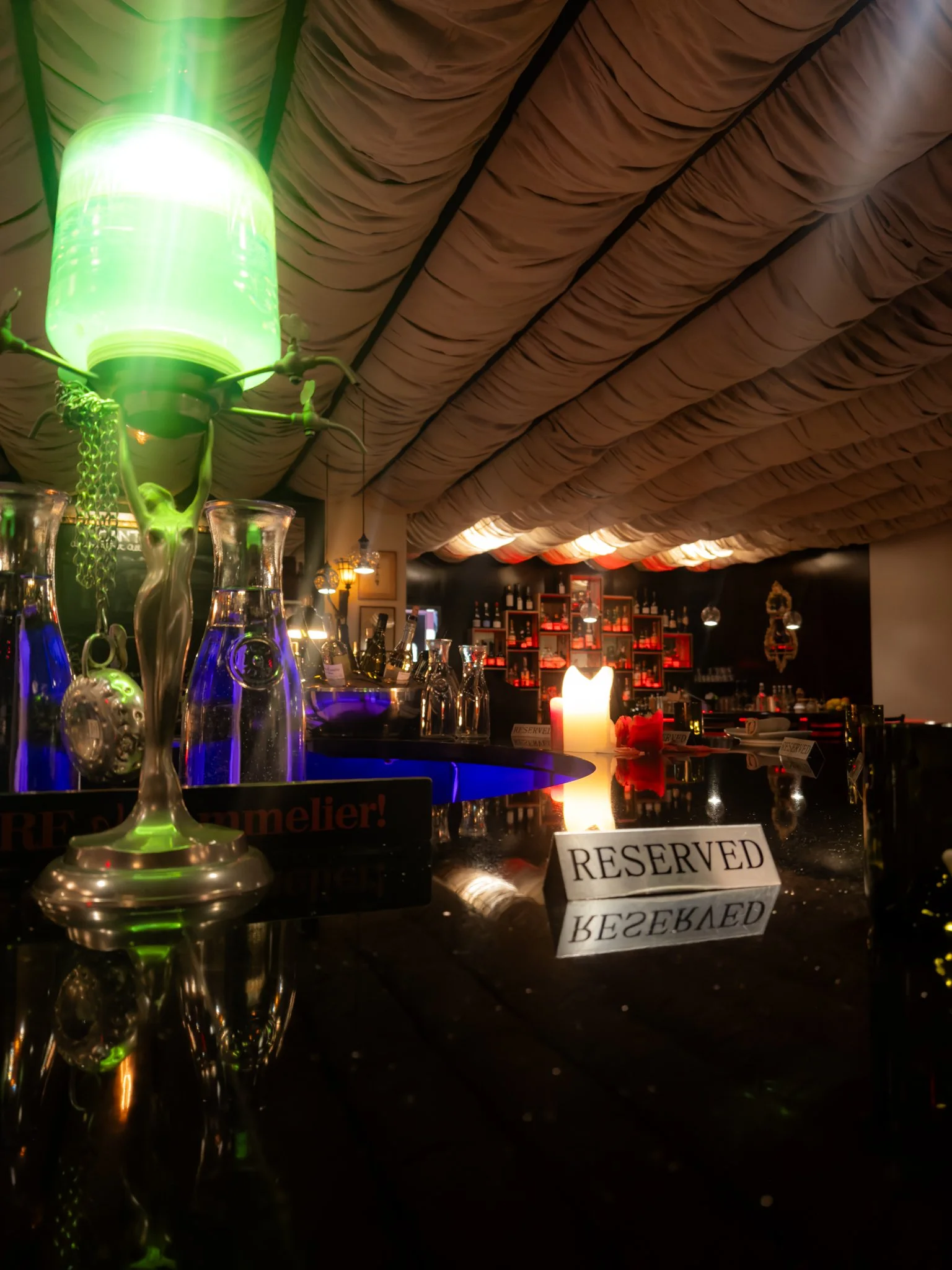 View from the wine bar