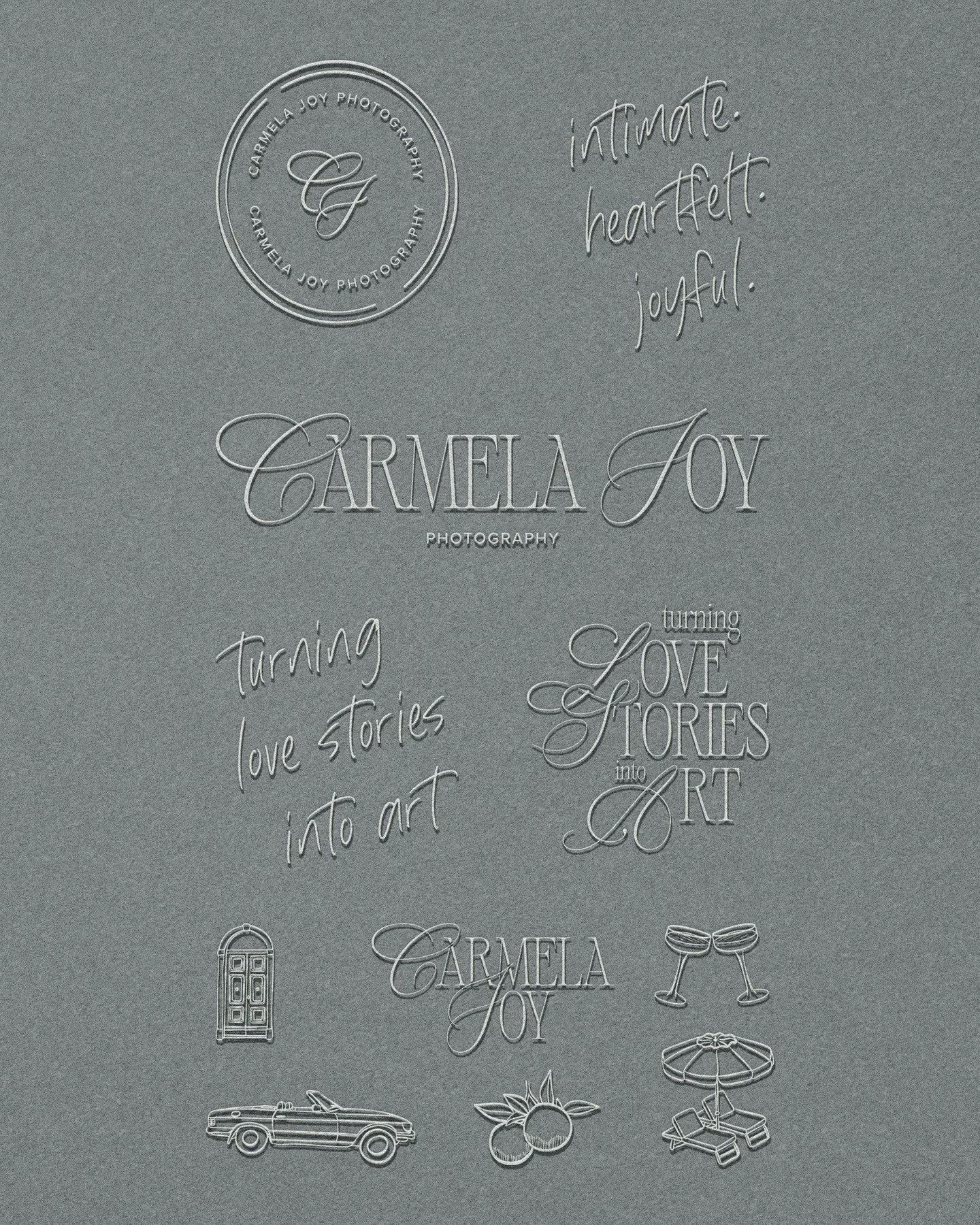 Meet Carmela Joy Photography.

Carmela&rsquo;s work is all about timeless, documentary-style imagery with an artistic flair. And her brand needed to be aligned with the heartfelt, luxury experience she delivers.

So, we built a foundation that spoke 