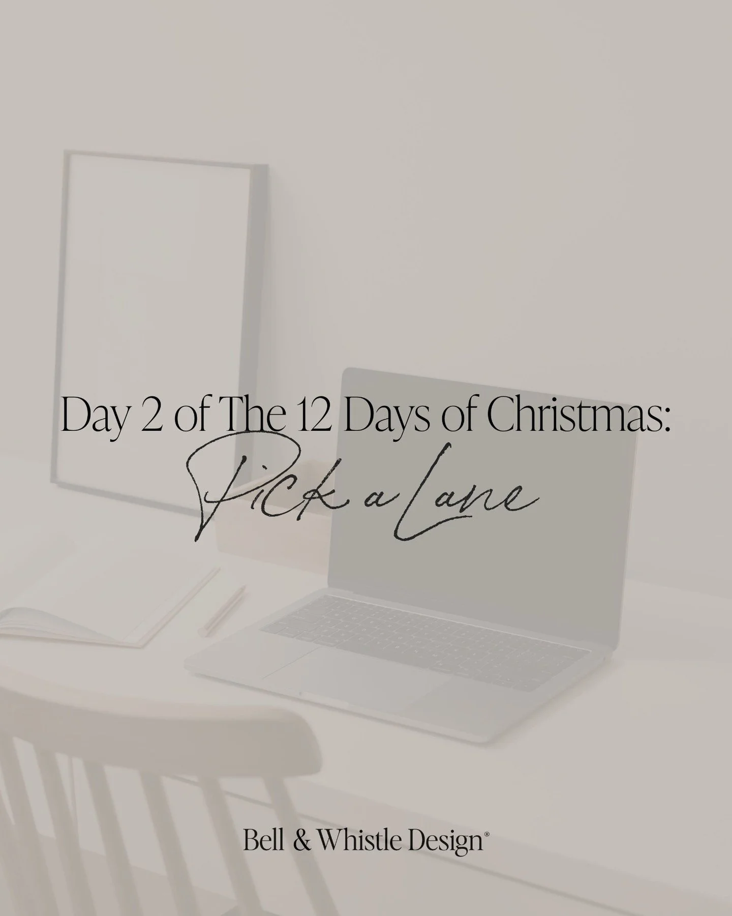 Day 2 of The 12 Days of Christmas: Pick a Lane

Bold or minimal.
Playful or refined.
Earthy or luxe.

All great choices, just not at the same time.

Trying to be everything is the fastest route to brand confusion.
Clarity builds connection. Consisten