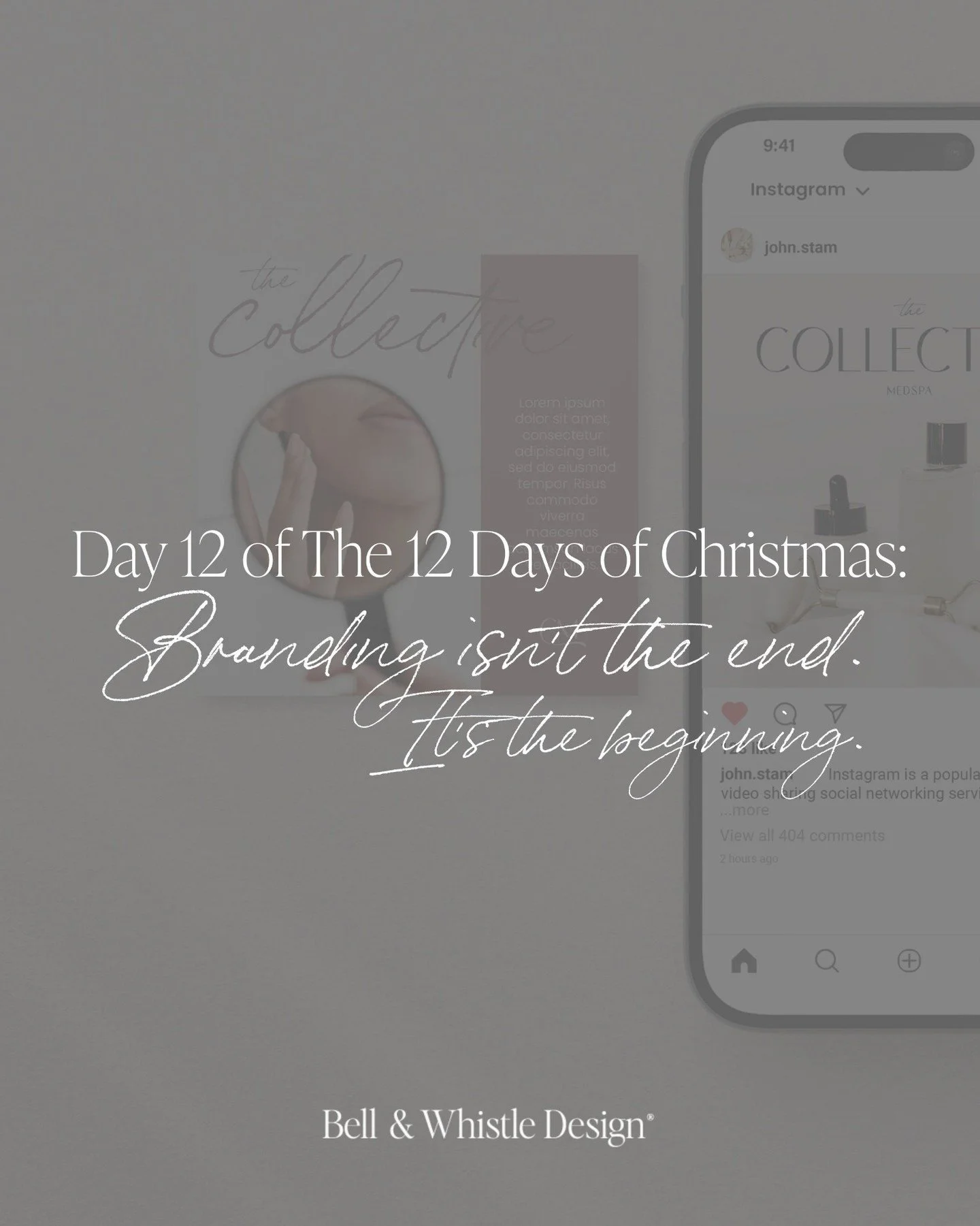 Day 12 of The 12 Days of Christmas: Branding isn&rsquo;t the end. It&rsquo;s the beginning.
 
A strong brand lays the foundation for everything you do next. Your voice, your confidence, your strategy, your growth. 

We always tell our clients that yo