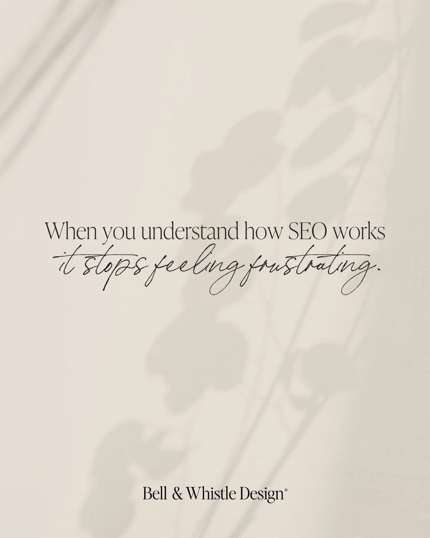 SEO gets talked about a lot.
But it&rsquo;s not just a buzzword you hear on Instagram.

It&rsquo;s a long-term strategy that helps your business get found by the right people at the right time.

And yes, it&rsquo;s slow. But that&rsquo;s kind of the 