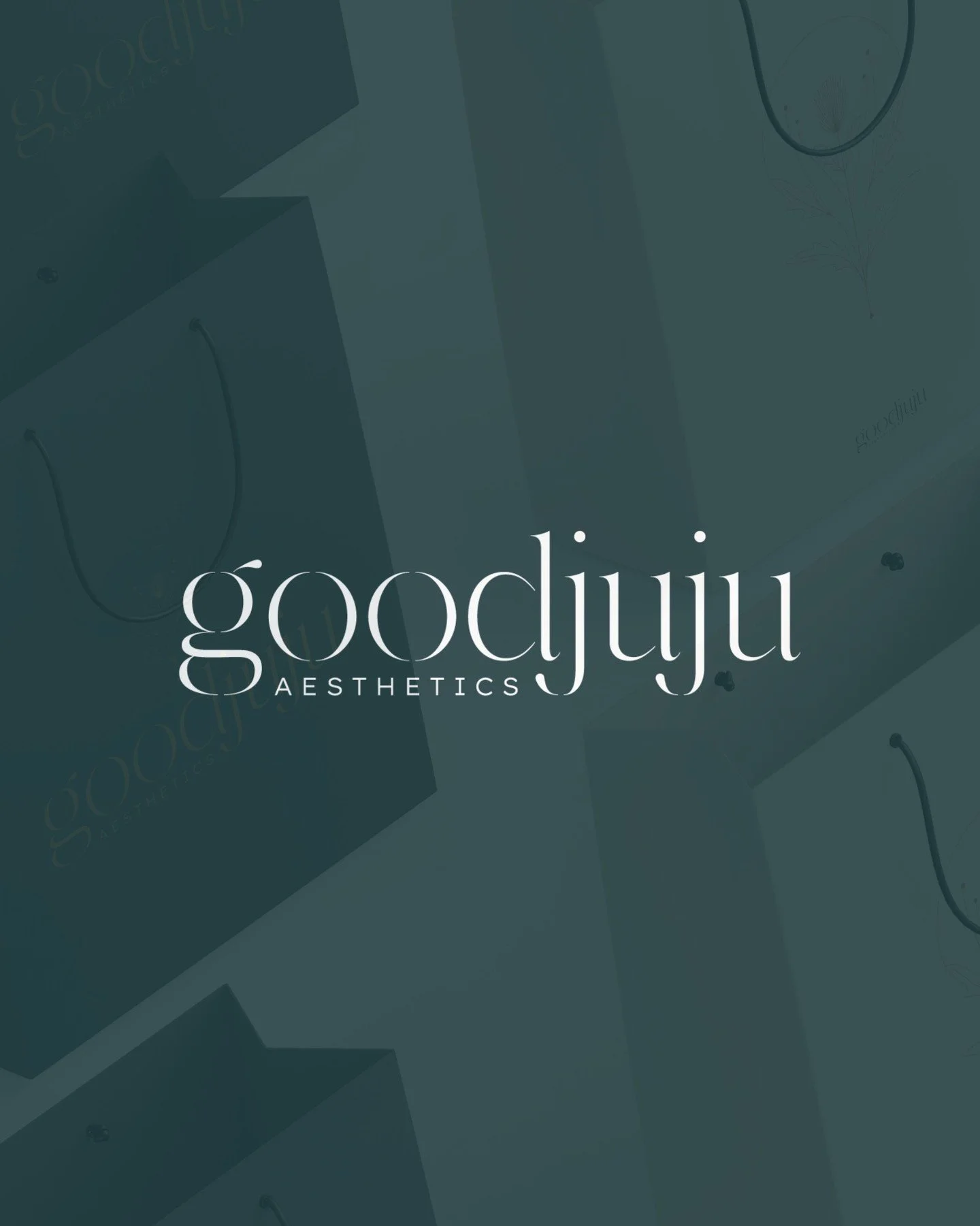 There&rsquo;s a softness to this brand, but nothing about it feels accidental.

Goodjuju Aesthetics was designed to feel grounded, elevated, and deeply intentional.

From the organic botanical illustrations to the earthy luxe palette and refined typo