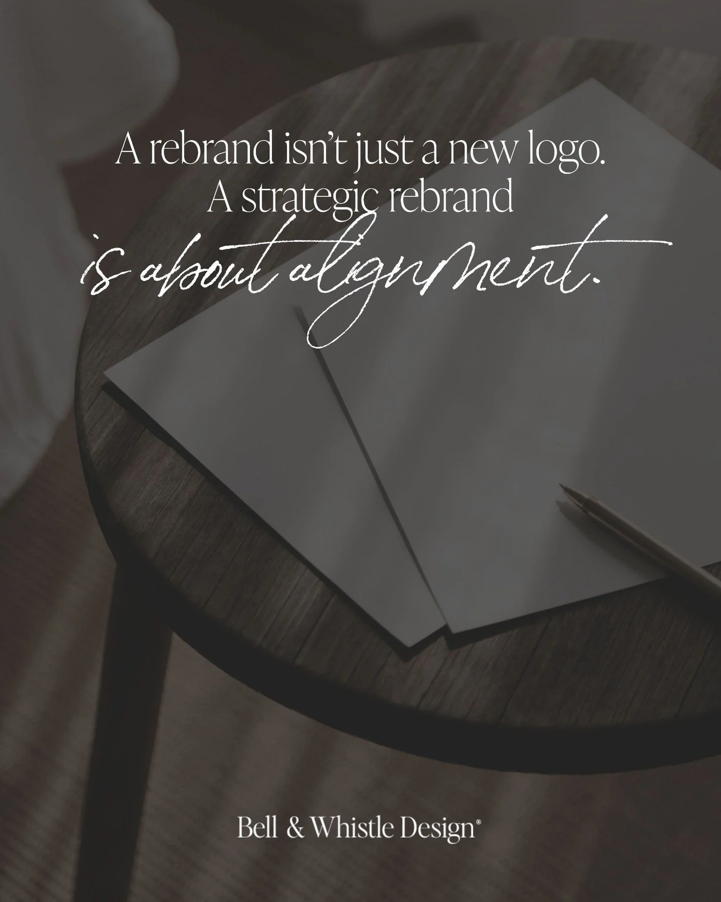 We hear a lot of misconceptions about what a rebrand actually involves.

So, let&rsquo;s clear a few of them up.

A rebrand isn&rsquo;t just a new logo.
A strategic rebrand is about alignment.

It&rsquo;s about making sure your visuals, messaging, po