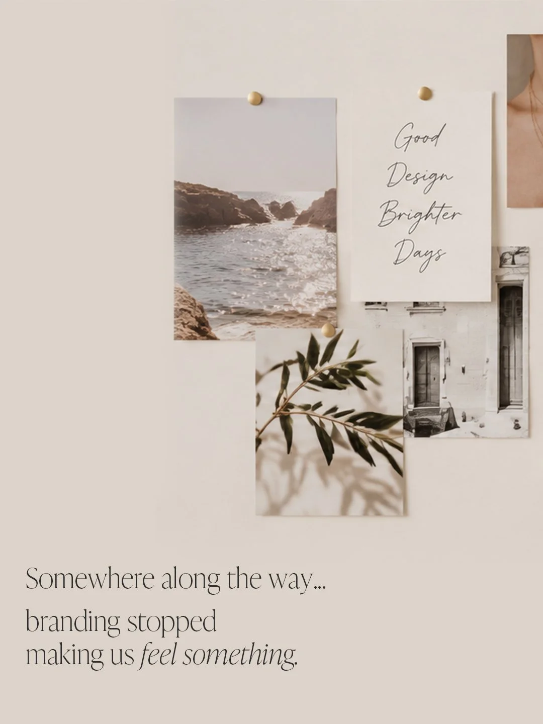 Somewhere along the way, branding started playing it safe.

The same colors.
The same messaging.
The same promises.

Looking polished is great, but if your brand could belong to anyone, people probably won't remember it.

The brands that stand out kn
