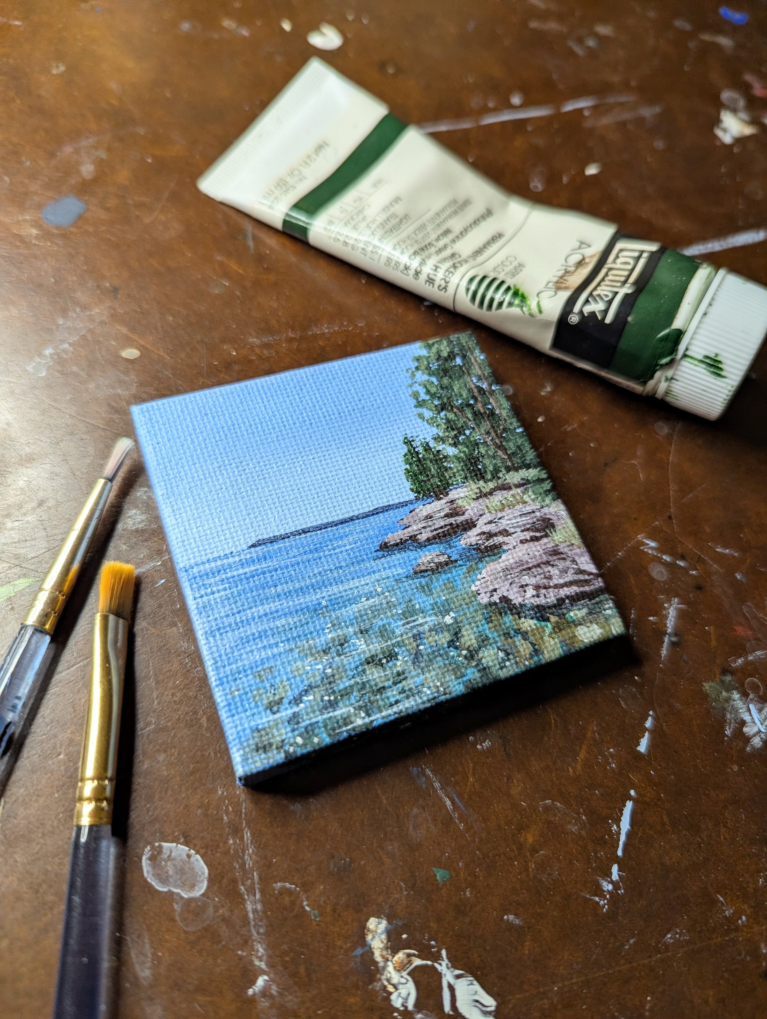 Cave Point Mini Painting