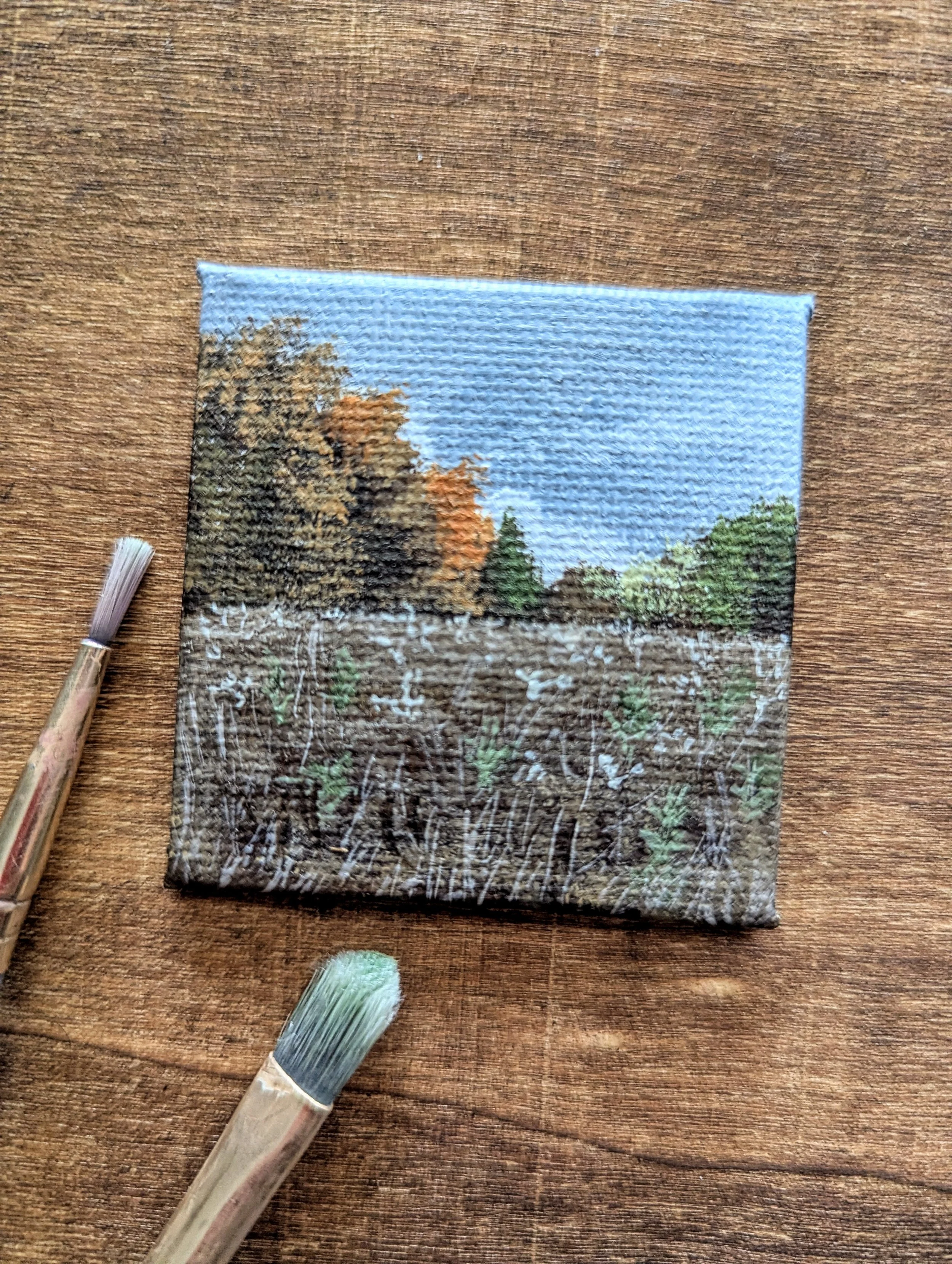 Fall Fields Mini Painting
