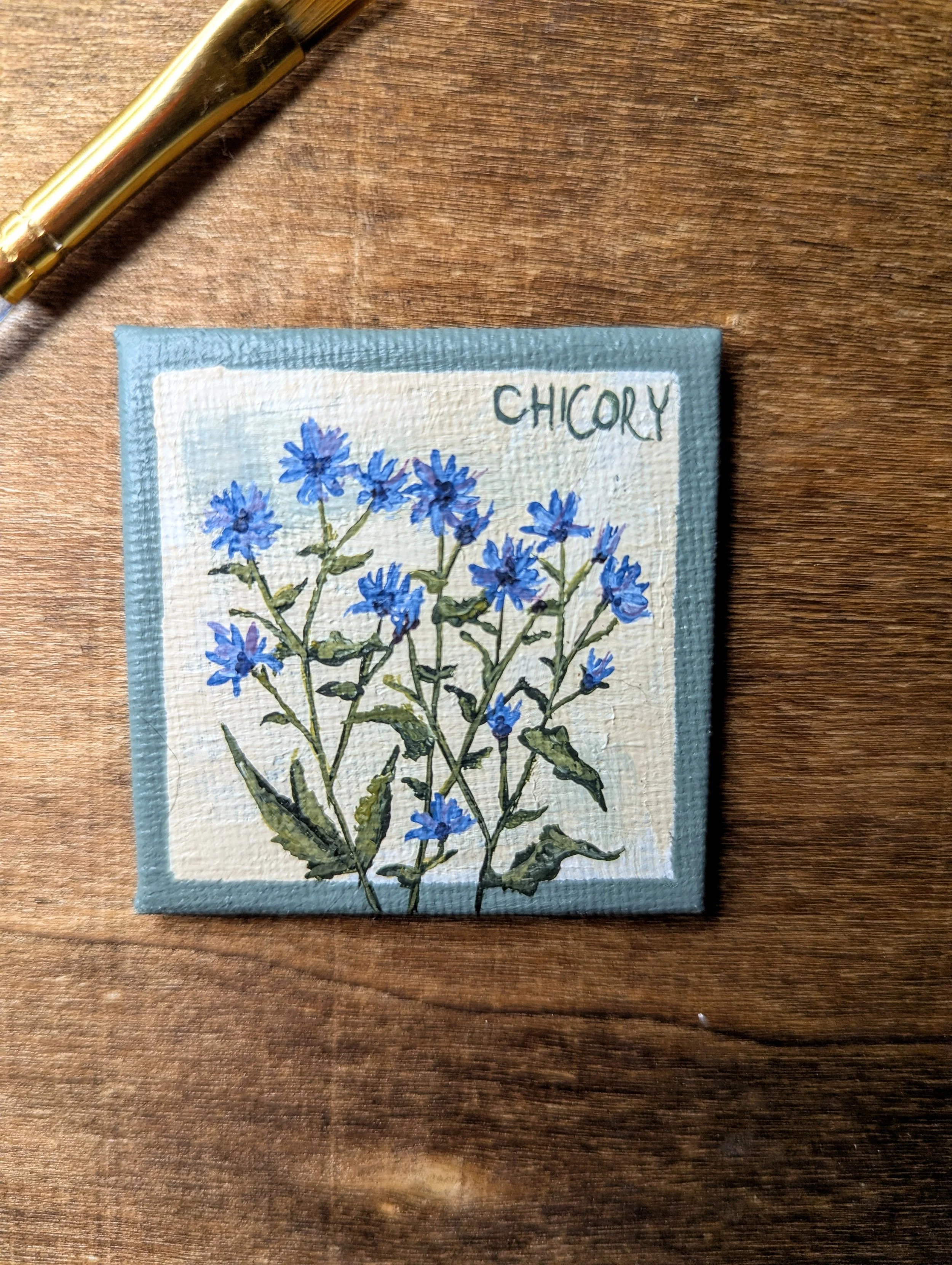 Chicory Mini Painting