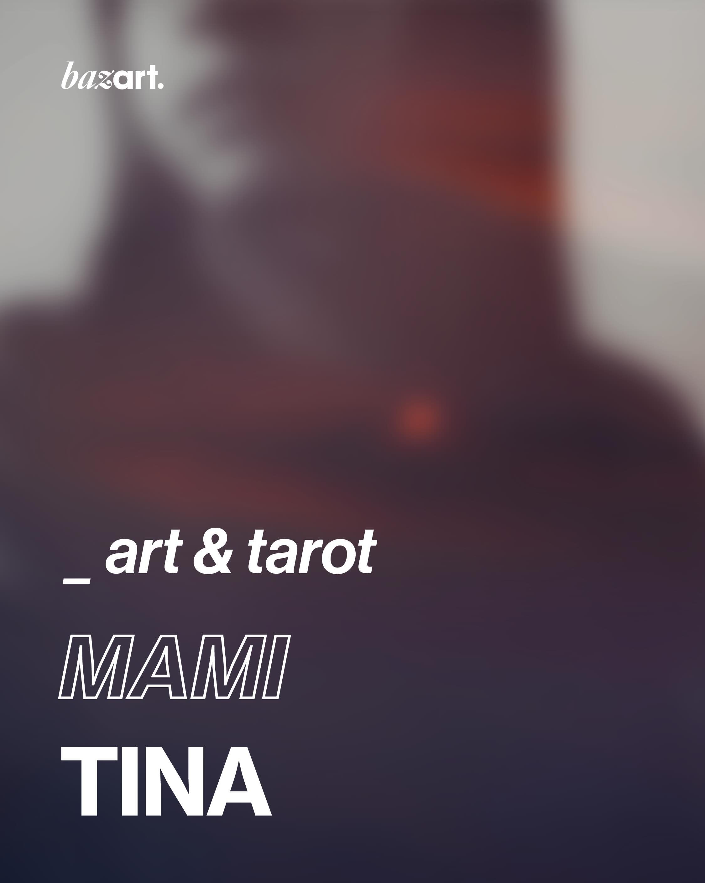 Bazart 5 &bull; LINE-UP /&nbsp;@mamitina.ttt &bull; @mamitina.atelier 
-
Come discover the art and tarot cards readings of&nbsp;@mamitina.atelier and on the fifth edition of&nbsp;@bazart.brussels&nbsp;at&nbsp;@place_noord&nbsp;on 19 &amp; 20.06.26. 

