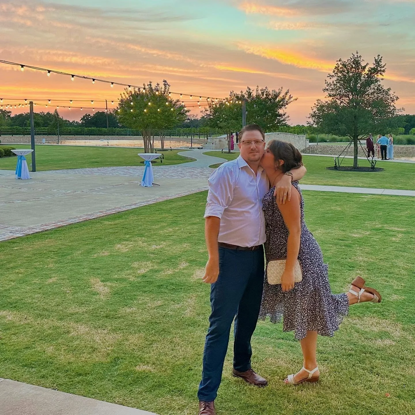 A beautiful wedding with my forever wedding date. So sweet to celebrate my brother and his beautiful bride. Enjoyed the unplugged evening with the fam&mdash;also glad we snapped this jewel before the sun said goodnight. 😘 🧡