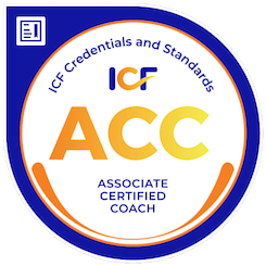 ACC Certified Coach badge from the ICF