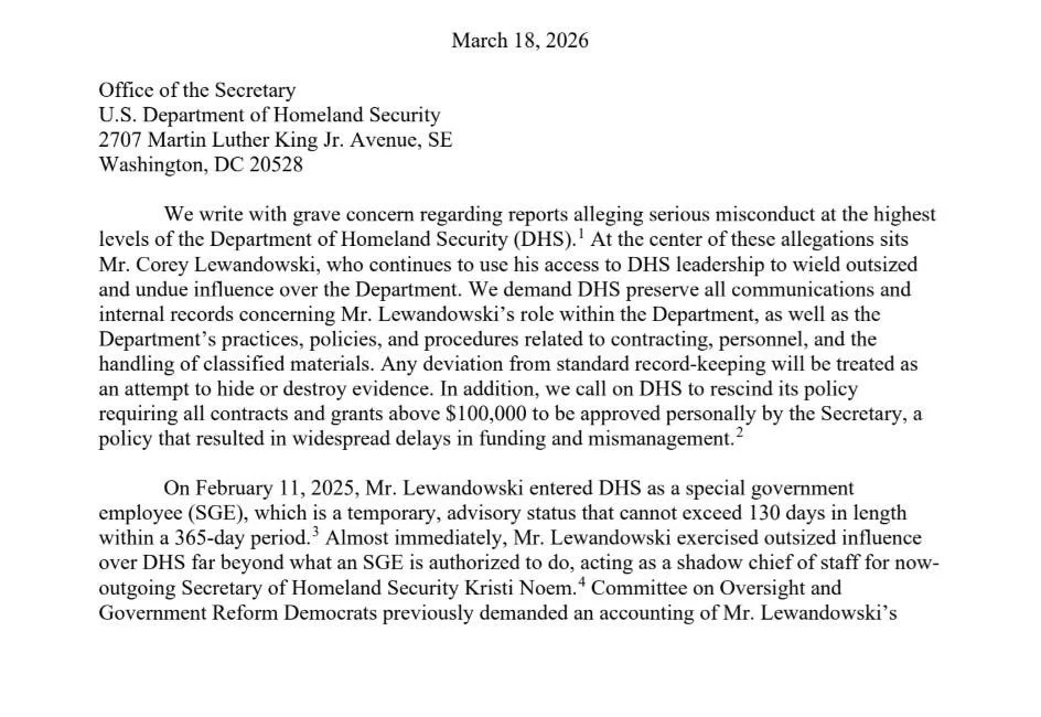 Copy of DHS letter