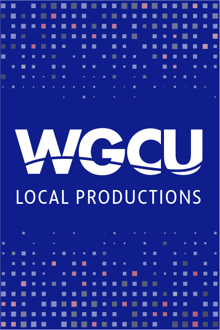 WGCU logo with "local productions" underneath, because The LCB founder Matt Laslo covered gun violence and the killing of Trvon Martin for WGCU from Washington. 