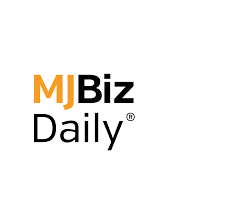MJBiz Daily logo with "MJBiz" in orange and black text, and "Daily" in black text - cannabis outlet with national readership. 
