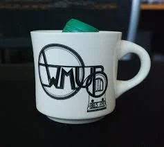 WMUB logo coffee cup