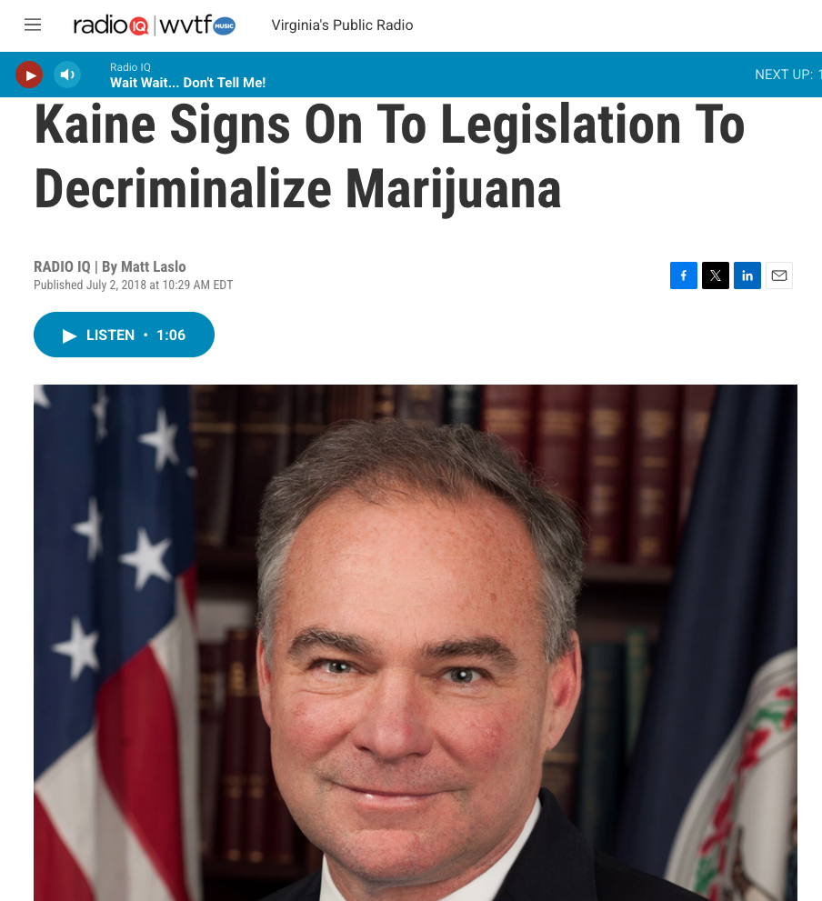 Screenshot of marijuana reporting The LCB provided Virginia Public Radio