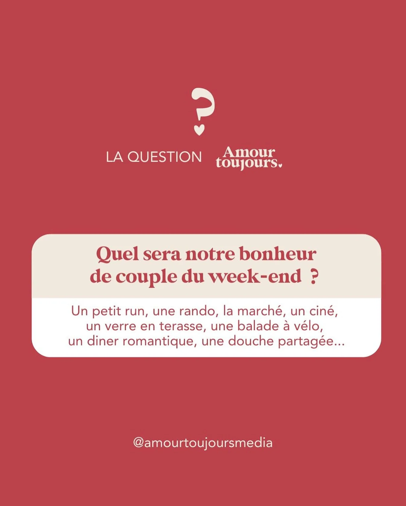 La question simple et efficace qui peut tout changer dans votre week-end 💛
