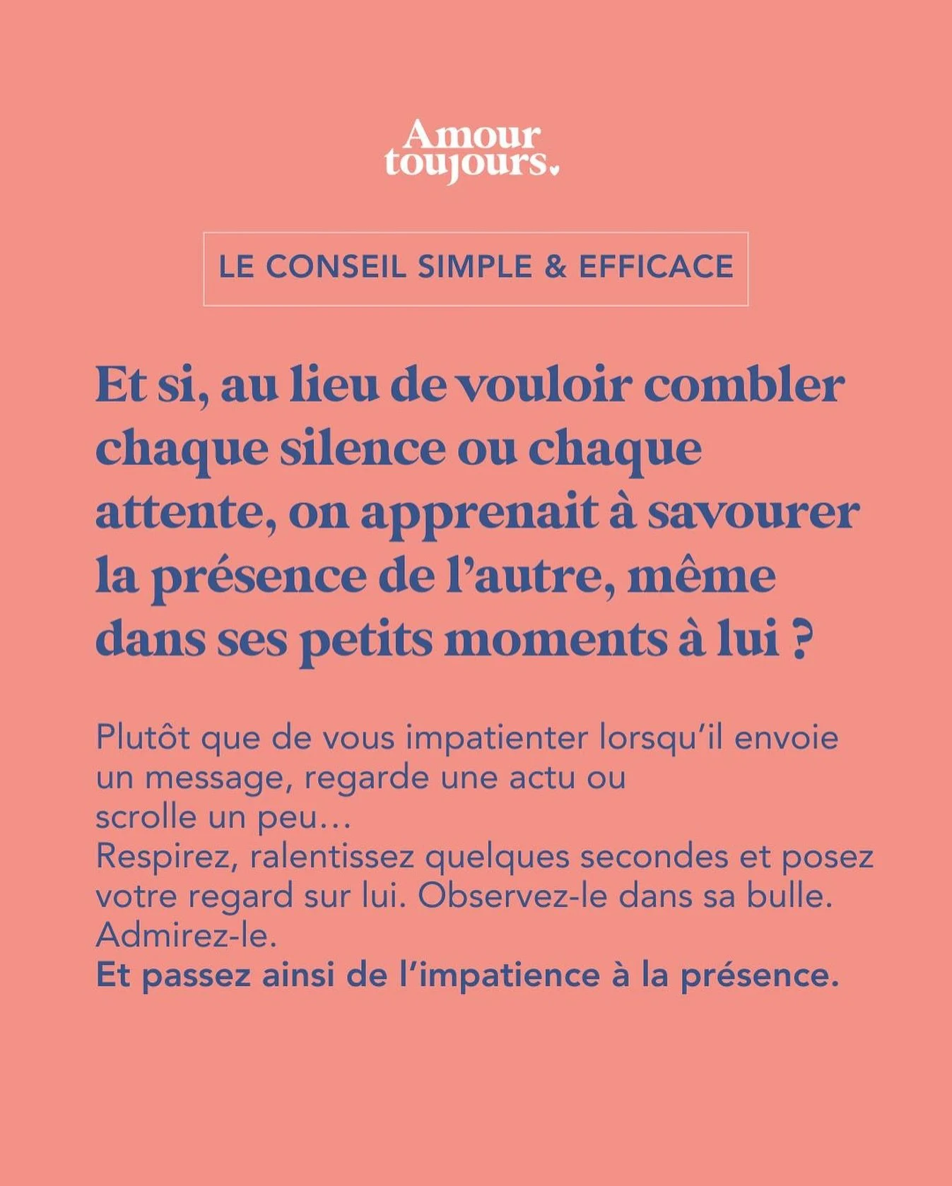 Amour Toujours, le m&eacute;dia des id&eacute;es simples et efficaces pour (re)mettre de la Joie, de la Vie et de l&rsquo;Amour dans au c&oelig;ur de votre couple ❤️

D&eacute;couvrez nos articles et notre eshop sur AMOURTOUJOURS.CO