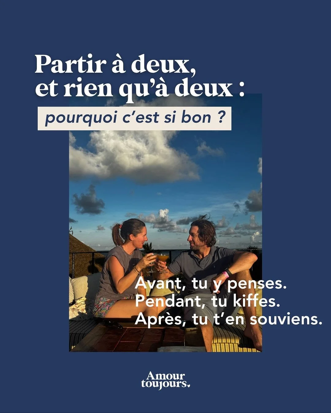 ❗️Attention, fuguer &agrave; deux peut renforcer dangeureusement votre complicit&eacute;&hellip;

Rendez-vous sur le blog AMOURTOUJOURS.CO pour d&eacute;couvrir nos inspirations voyages.