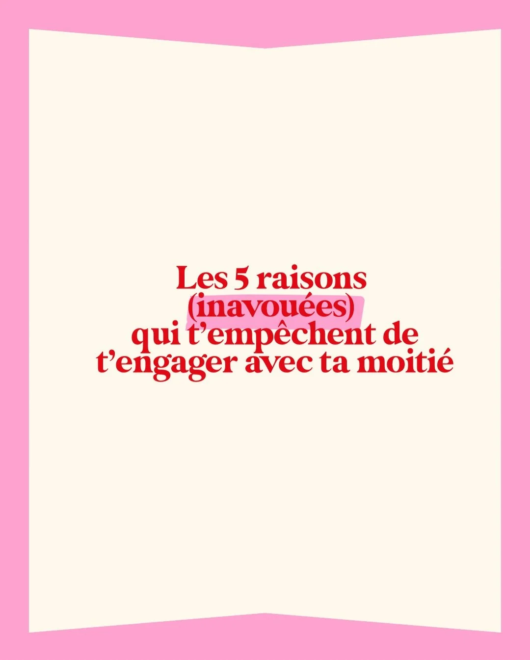 ❤️&zwj;🔥 Vous avez jusqu&rsquo;au 22 d&eacute;cembre pour vous inscrire &agrave; notre masterclass exceptionnelle L&rsquo;ART DE S&rsquo;ENGAGER .

Si vous voulez d&eacute;jouer les statistiques sur l&rsquo;infid&eacute;lit&eacute; et le divorce : i
