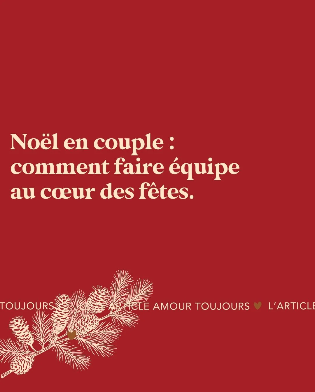 Les f&ecirc;tes ne laissent pas beaucoup de place au temps &agrave; deux. Mais elles offrent une vraie opportunit&eacute; : celle de faire &eacute;quipe 💫
Que diriez-vous d&rsquo;avancer main dans la main pour une fin d&rsquo;ann&eacute;e pleine de 