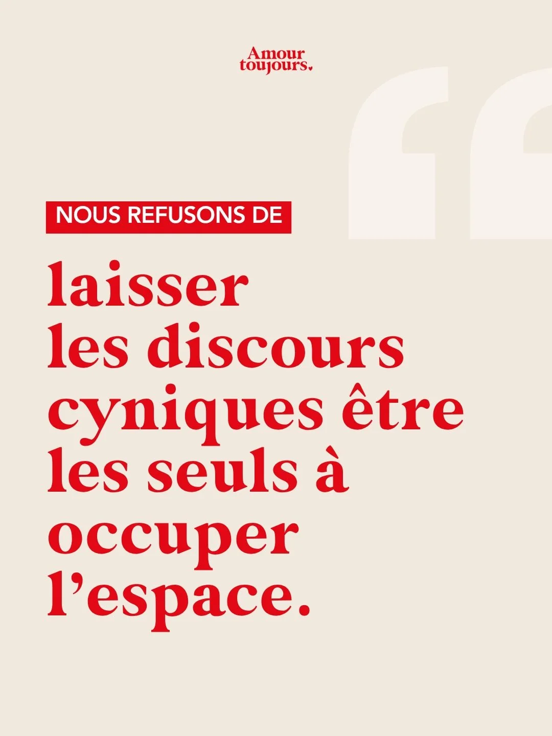 Vous aussi ?
Alors rejoignez notre mouvement en participant &agrave; notre campagne de financement. 
Chaque contribution compte.
Vraiment . 

➡️ Lien de la campagne en bio et en story