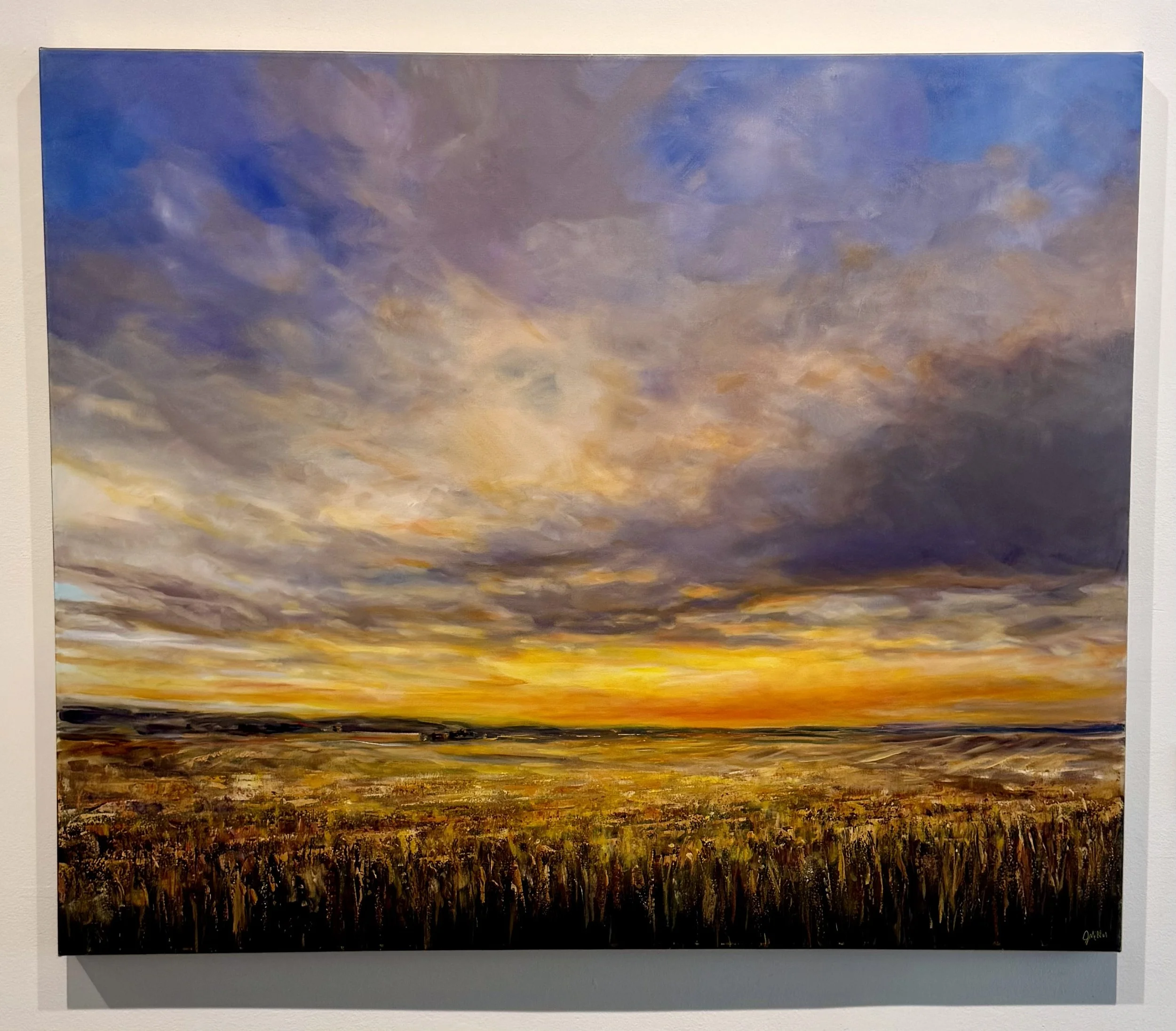 Finding Space | Acrylic, graphite and metallic paint on canvas, 40x48 inches $3700 with the Gallery at Art Placement
  INQUIRE 