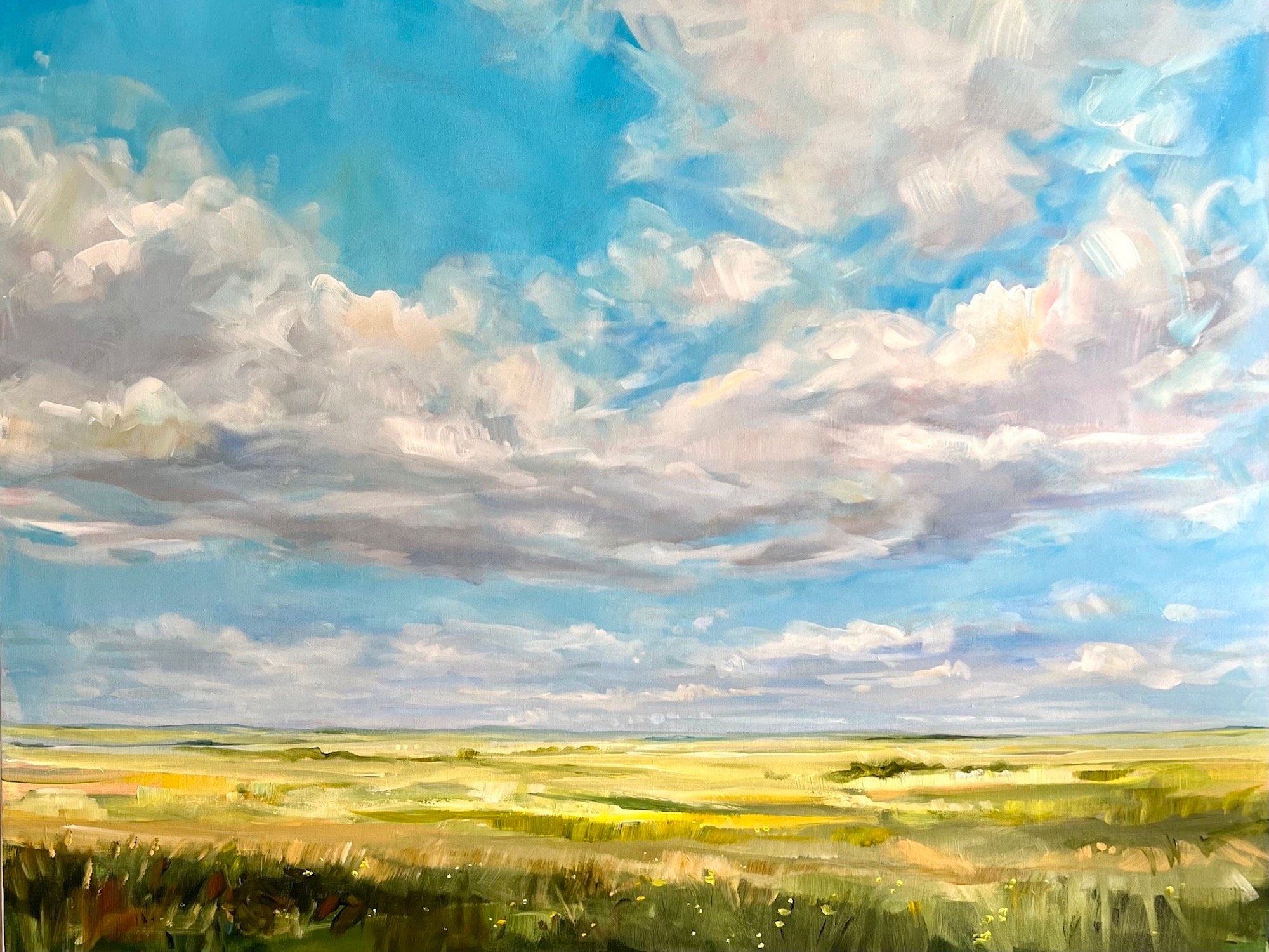 In Perfect Harmon, 40 x 40, acrylic on canvas