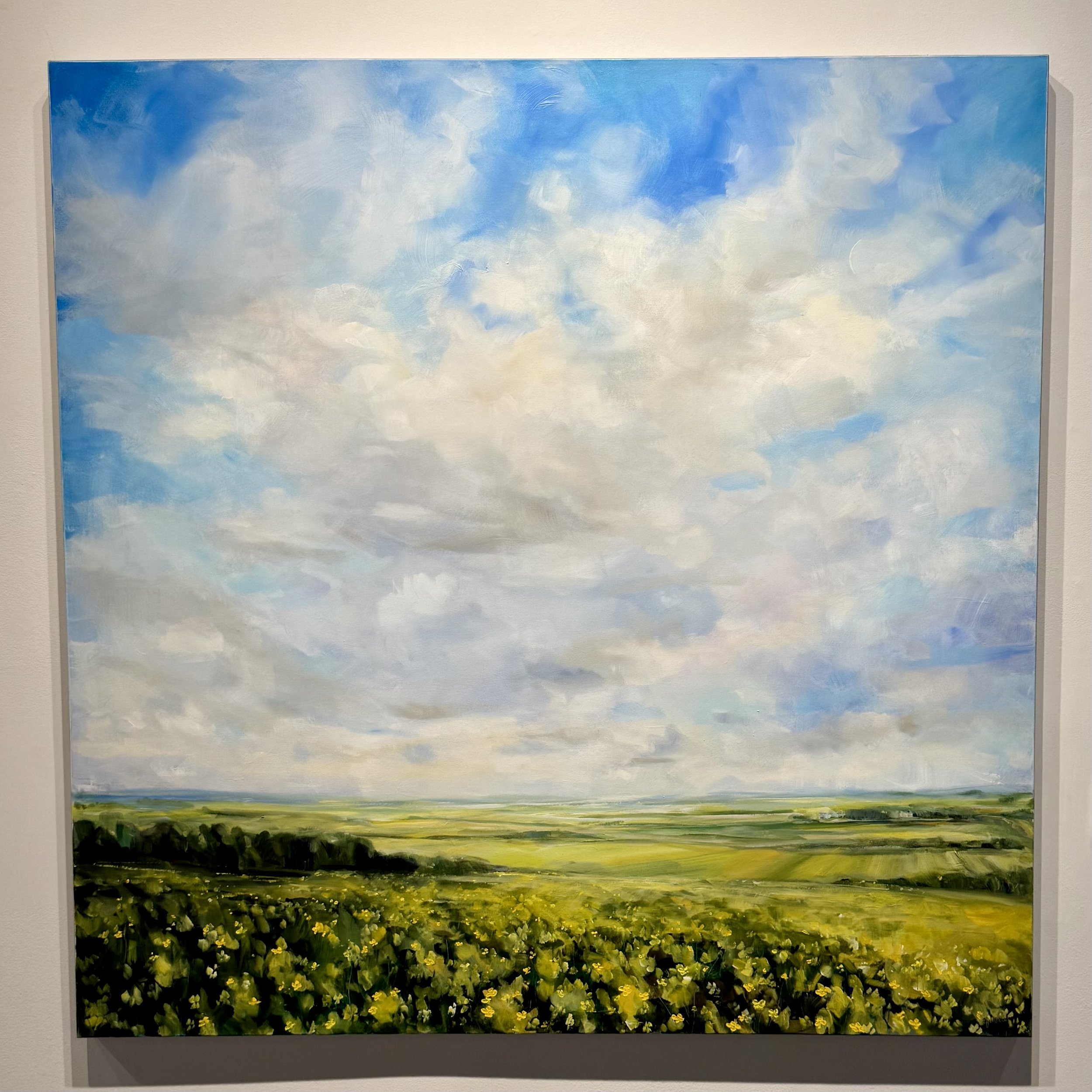 Sweet Summer Memories | Acrylic, graphite and metallic paint on canvas, 48x48 inches | $4250 with the Gallery at Art Placement  INQUIRE 