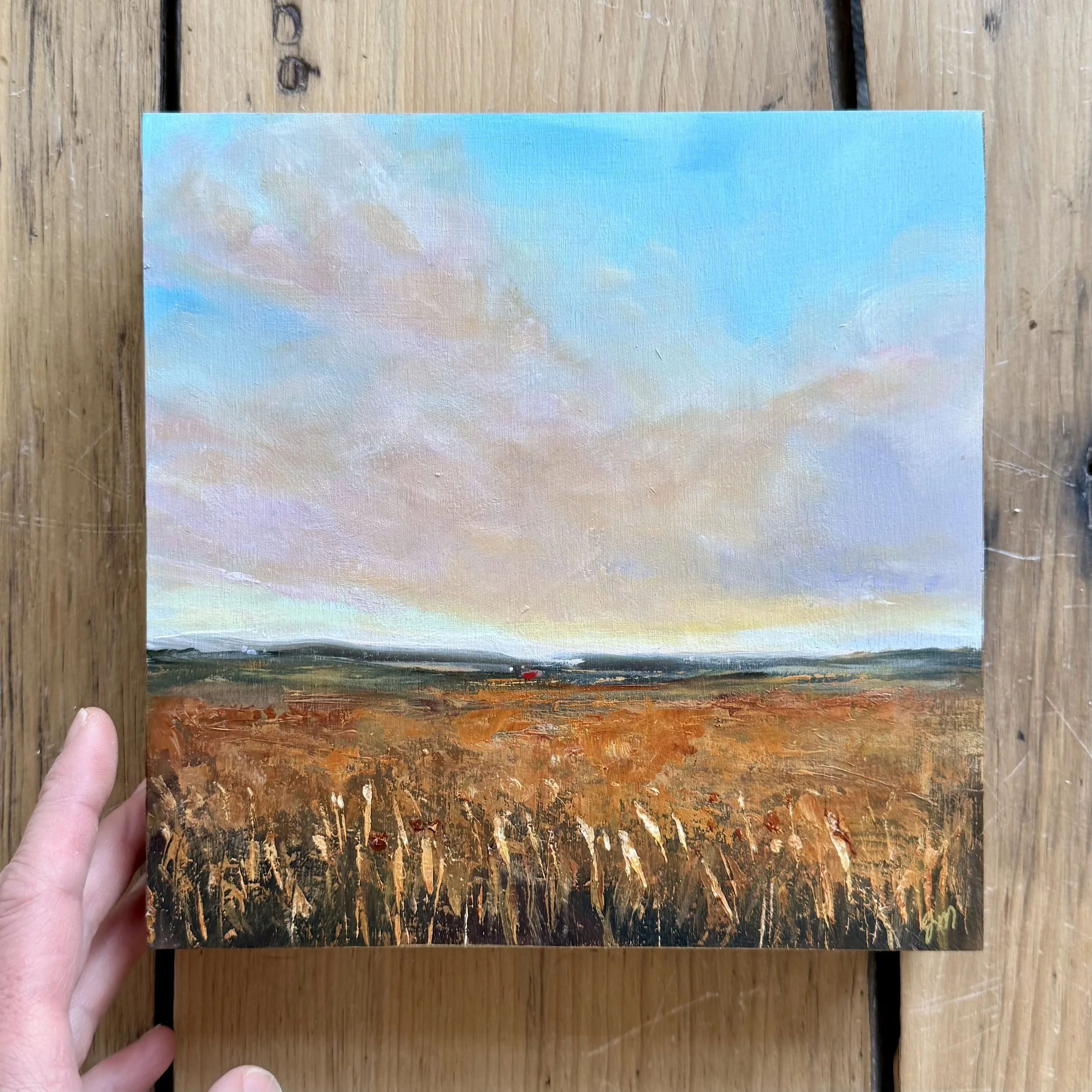 Petit Prairie 295 | Acrylic, graphite and metallic paint on cradled wood panel, 8x8 inches | $240* with Artspace Warehouse  INQUIRE  *price in USD